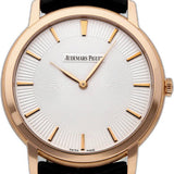 Audemars Piguet Jules Audemars Extra-Thin 41mm Silver Index Rose Gold Leather | 15180OR.OO.A102CR.01
