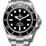Rolex Steel Submariner No Date Watch - Black Dial - 2020 Release - 124060 New 2025