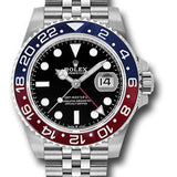 Rolex Steel GMT-Master II 40 Watch - Blue And Red Pepsi Bezel - Black Dial - Jubilee Bracelet - 126710BLRO NEW 2024 j