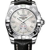 Breitling Galactic 36 Automatic Watch - Steel - Mother-Of-Pearl Dial - Black Sahara Strap - A3733012/A788/213X/A16BA.1