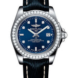 Breitling Galactic 32 Sleek Watch - Steel - Horizon Blue Diamond Dial - Blue Sahara Strap - Tang Buckle - A7133053/C966/210X/A14BA.1