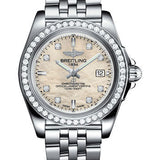 Breitling Galactic 32 Sleek Watch - Steel - Mother-Of-Pearl Diamond Dial - Steel Bracelet - A71330531A1A1