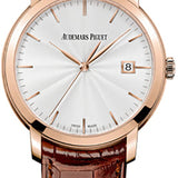 Audemars Piguet Jules Audemars Selfwinding 39mm Silver Guilloche Index Rose Gold | 15170OR.OO.A809CR.01