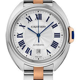 Cartier Cle De Cartier Watch - 40 mm Steel Case - Silvered Dial - Steel And Pink Gold Bracelet - W2CL0002