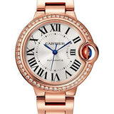 Cartier Ballon Bleu de Cartier Watch - 33 mm Pink Gold Case - Diamond Bezel - Interchangeable Bracelet - WJBB0063