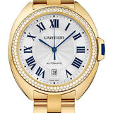 Cartier Cle de Cartier Watch - 40 mm Yellow Gold Diamond Case - Effect Dial - WJCL0010