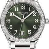Patek Philippe Twenty~4 Ladies Stainless Steel Olive Green Dial | 7300/1200A-011