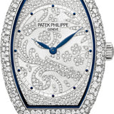 Patek Philippe Gondolo Ladies Guilloched White Gold Diamond Pave | 7099G-001