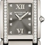 Patek Philippe Twenty~4 Ladies Medium 32 x 30mm Grey Diamond Roman White Gold Diamond Set Quartz | 4920G-001