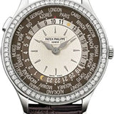 Patek Philippe Complications Ladies World Time White Gold Brown Dial | 7130G-010