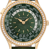 Patek Philippe Complications World Time Rose Gold Olive Green Dial | 7130R-014