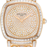 Patek Philippe Gondolo Ladies Diamond Pave Rose Gold Diamond Set Dial | 7042/100R-001