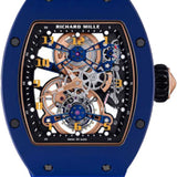 Richard Mille Chronograph Manual Winding Tourbillon TZP Ceramic Blue 48mm Openworked Dial | RM17-02 (1)