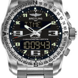 Breitling Cockpit B50 Watch - 46mm Titanium Case - Volcano Black Dial - Titanium Professional III Bracelet - EB501022/BD40/176E