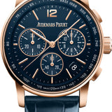 Audemars Piguet Code 11.59 Selfwinding Chronograph 41mm Rose Gold/Sapphire Blue Dial Leather Strap | 26393OR.OO.A321CR.01
