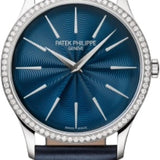 Patek Philippe Calatrava Ladies Joaillerie White Gold Blue Dial | 4997/200G-001