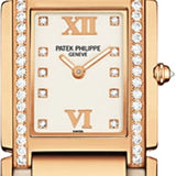 Patek Philippe Twenty~4 Quartz 25mm Rose Gold Diamond Bezel and Dial | 4920R-010