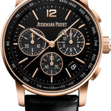 Audemars Piguet Code 11.59 Selfwinding 41mm Chronograph Rose Gold/Sapphire Black Dial Leather Strap - 26393OR.OO.A002CR.01