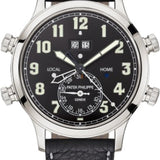 Patek Philippe Grand Complications Alarm Travel Time Platinum Black Dial 42.2mm - 5520P-001
