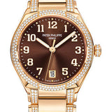 Patek Philippe Twenty~4 Automatic Watch - 36 mm Round Case - Rose Gold - Brown Dial - 7300/1201R-010