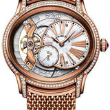 Audemars Piguet Millenary 39.5 mm Hand-Wound Diamond Set Rose Gold White Mother of Pearl Roman Dial & Bezel Rose Gold Bracelet - 77247OR.ZZ.1272OR.01