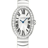 Cartier Baignoire Watch - Small White Gold Diamond Case - Gold Bracelet - WB520006