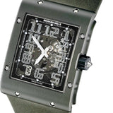Richard Mille Automatic Winding Extra Flat Titalyt Titanium Green Leather Strap | RM016 (3)
